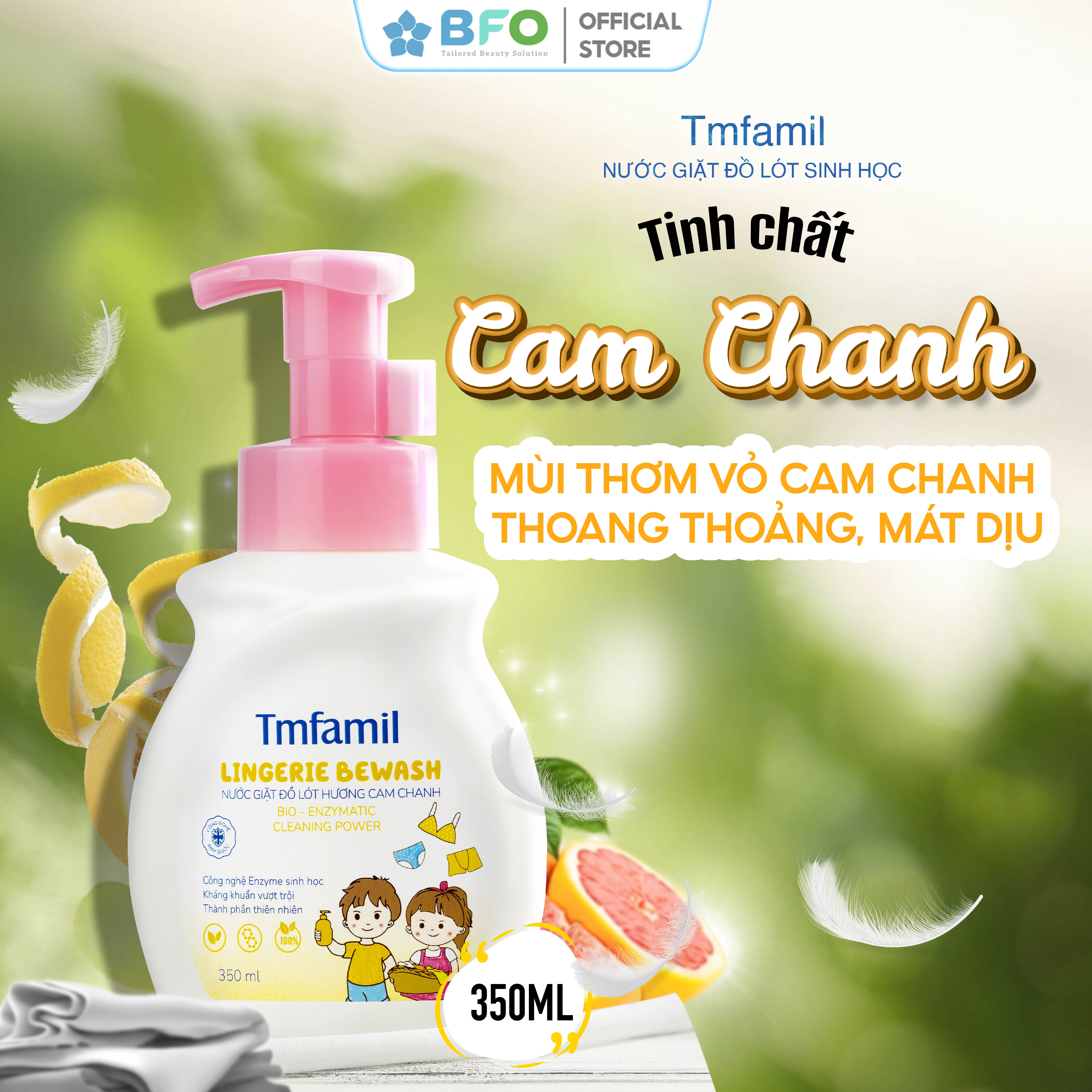 Mô tả Nước Giặt Đồ Lót Sinh Học Tmfamil Lingerie Bewash 350ml - 4