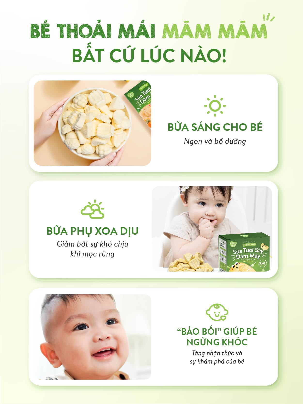 Sữa tươi sấy đám mây Mămmy vị bí đỏ