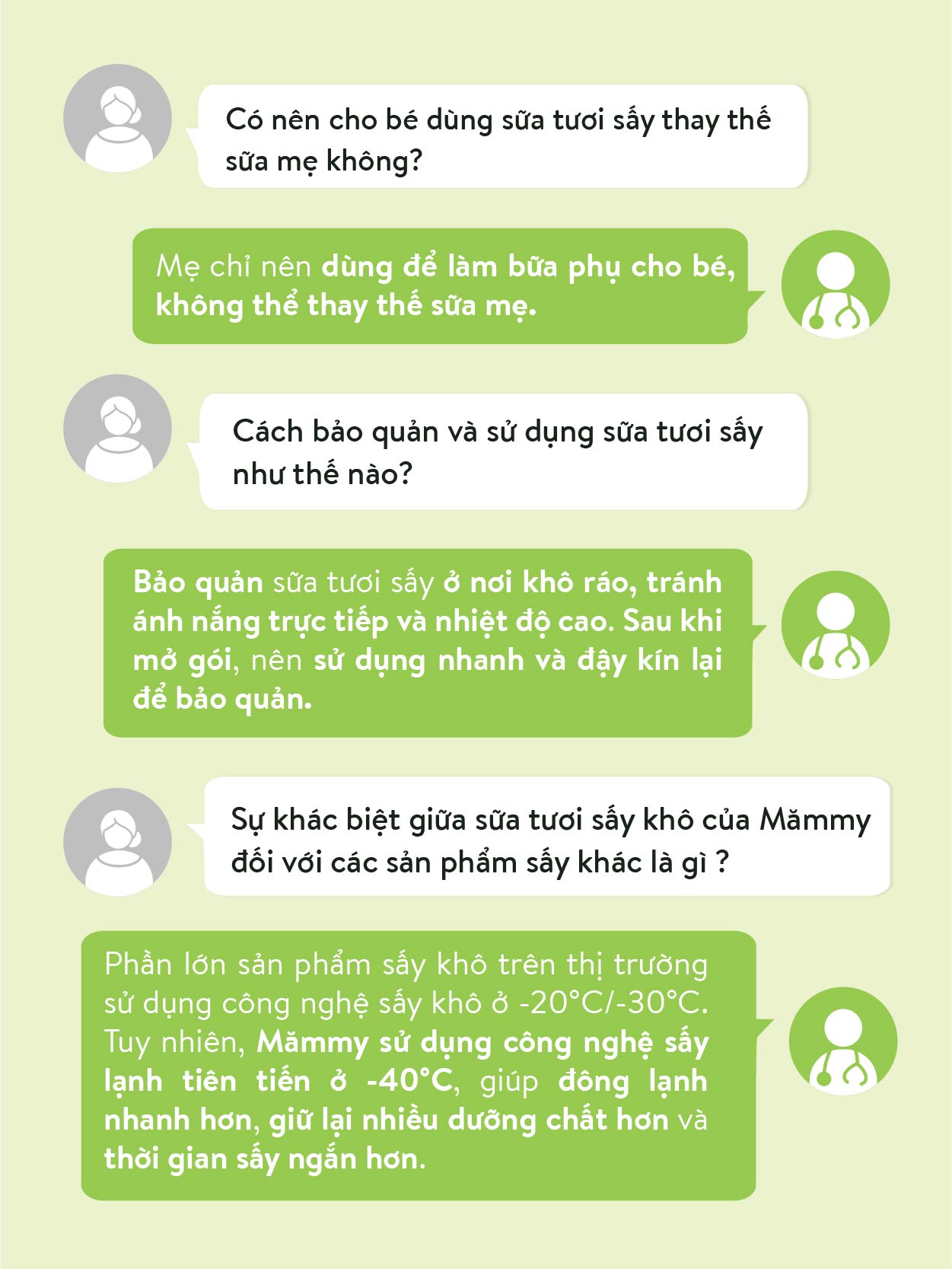 Sữa tươi sấy đám mây Mămmy thành phần