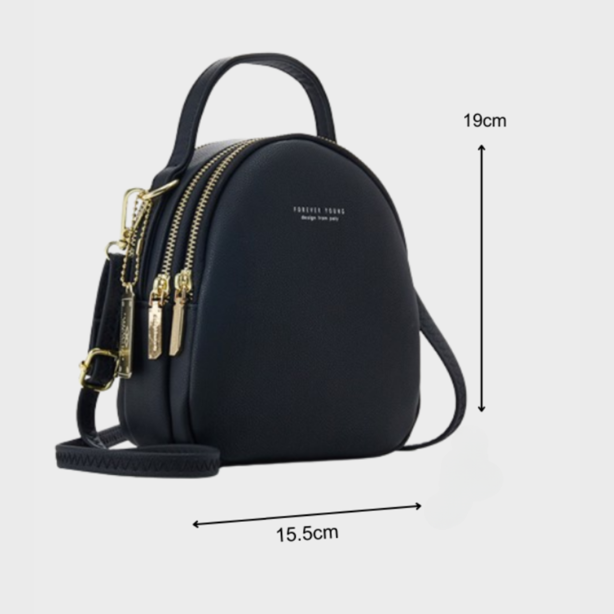 Mô tả Balo Nữ Mini Thời Trang FORVER YOUNG Ba Lô Da Mềm Nhiều Ngăn Da Cao Cấp Cực Đẹp PL04 - Tukado - 5