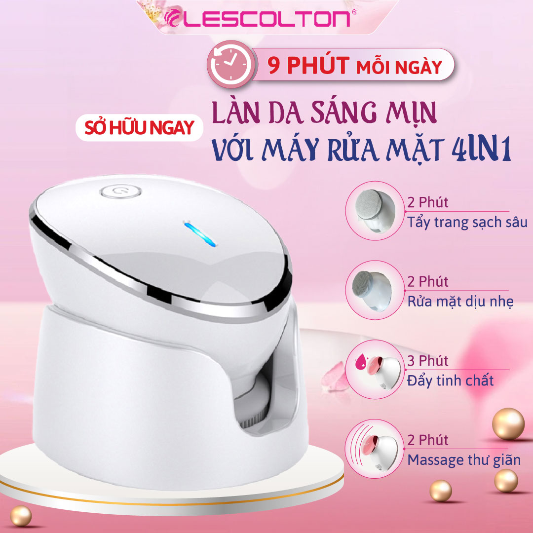 Mô tả Chuột Rửa Mặt Lescolton 4 Trong 1 Làm Sạch Sâu Hiệu Quả, Kiêm Massage Nâng Cơ, Tẩy Trang, Trẻ Hóa Da - dùng mọi loại da - 3