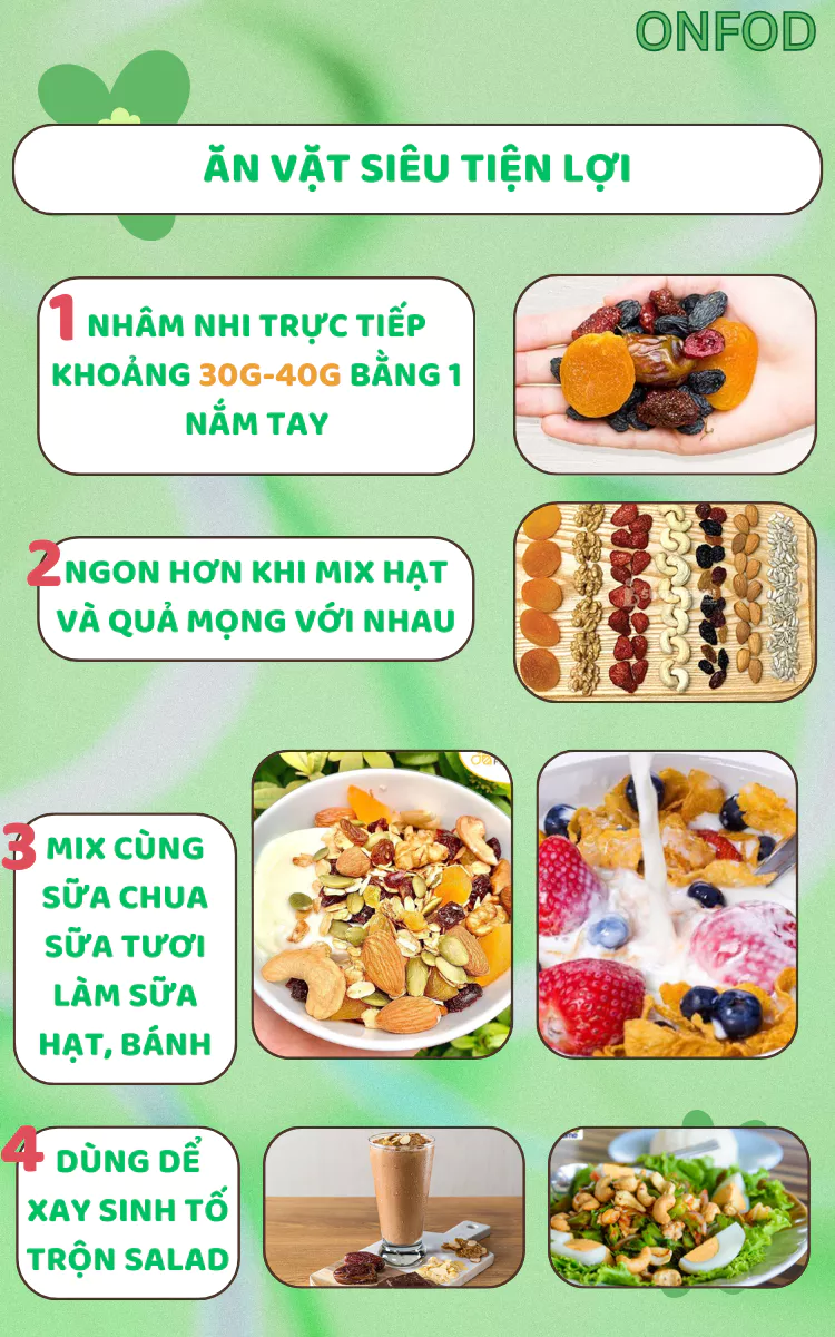 Hạt dinh dưỡng cho bé ăn dặm