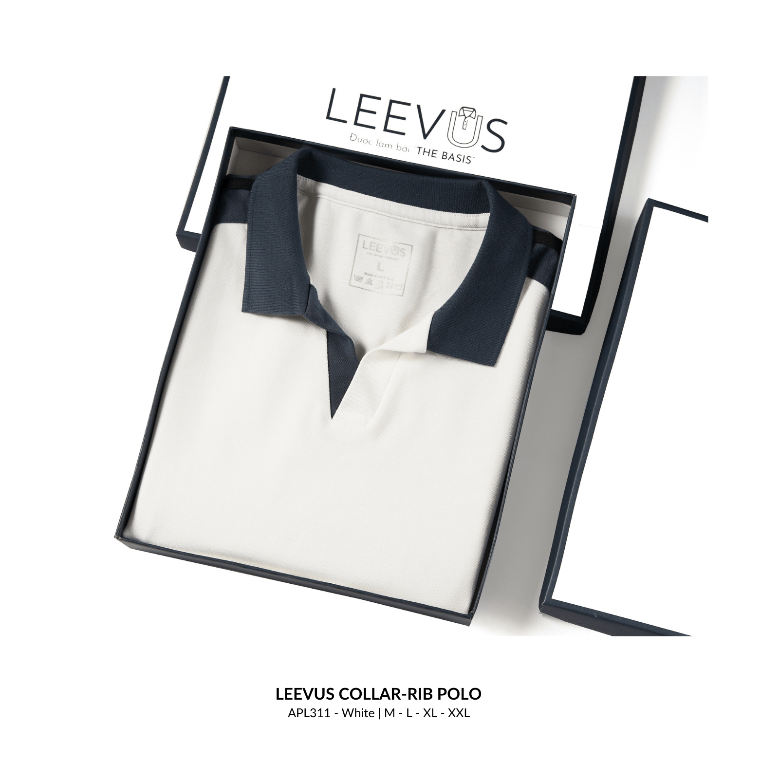 Mô tả Áo Polo nam V-NECK LEEVUS phối bo, vải CVC cá sấu, form regular APL318 - 7
