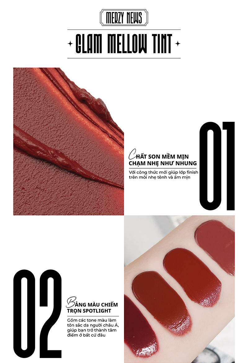 Merzy The Glam Mellow Tint GM3 With Rosy