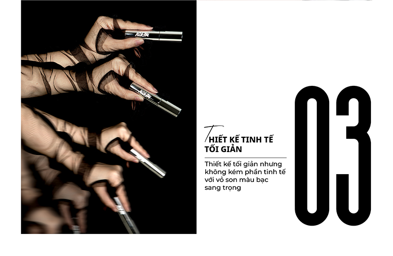 Mô tả [GLAM EDITION] Son Vỏ Bạc Kem Lì Mềm Mịn, Lâu Trôi Merzy The Glam Mellow Tint 4g - 4