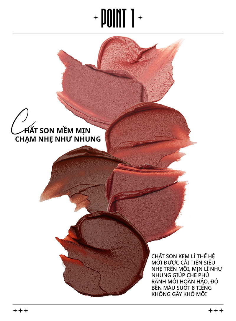 Mô tả [GLAM EDITION] Son Vỏ Bạc Kem Lì Mềm Mịn, Lâu Trôi Merzy The Glam Mellow Tint 4g - 8