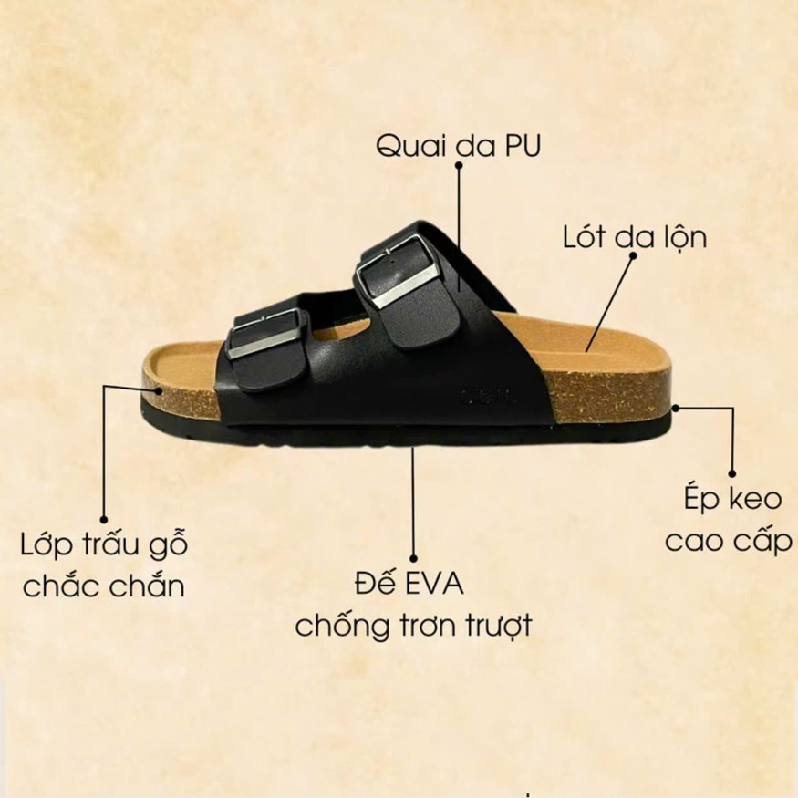 Sandal Đế Trấu BIOLINE PU15