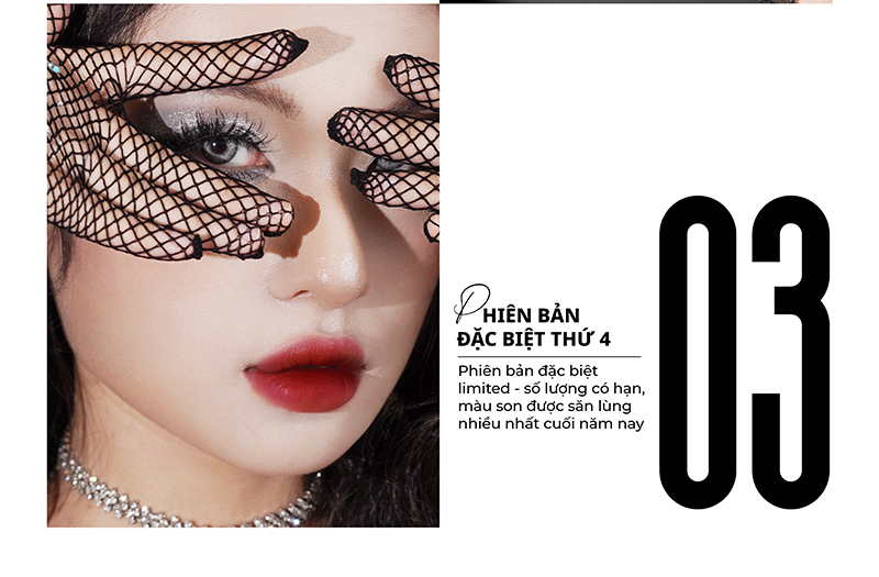 Mô tả Son Kem Lì Hàn Quốc Mịn Mướt, Tôn Da Merzy Noir In The Mellow Tint 4g - 3