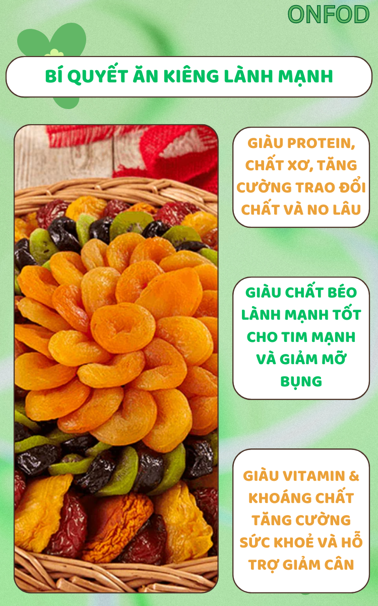 Mô tả Các loại hạt dinh dưỡng sấy chín ONFOD hạt điều rang muối óc chó hạnh nhân macca yến mạch hạt bí hạt thông - 3