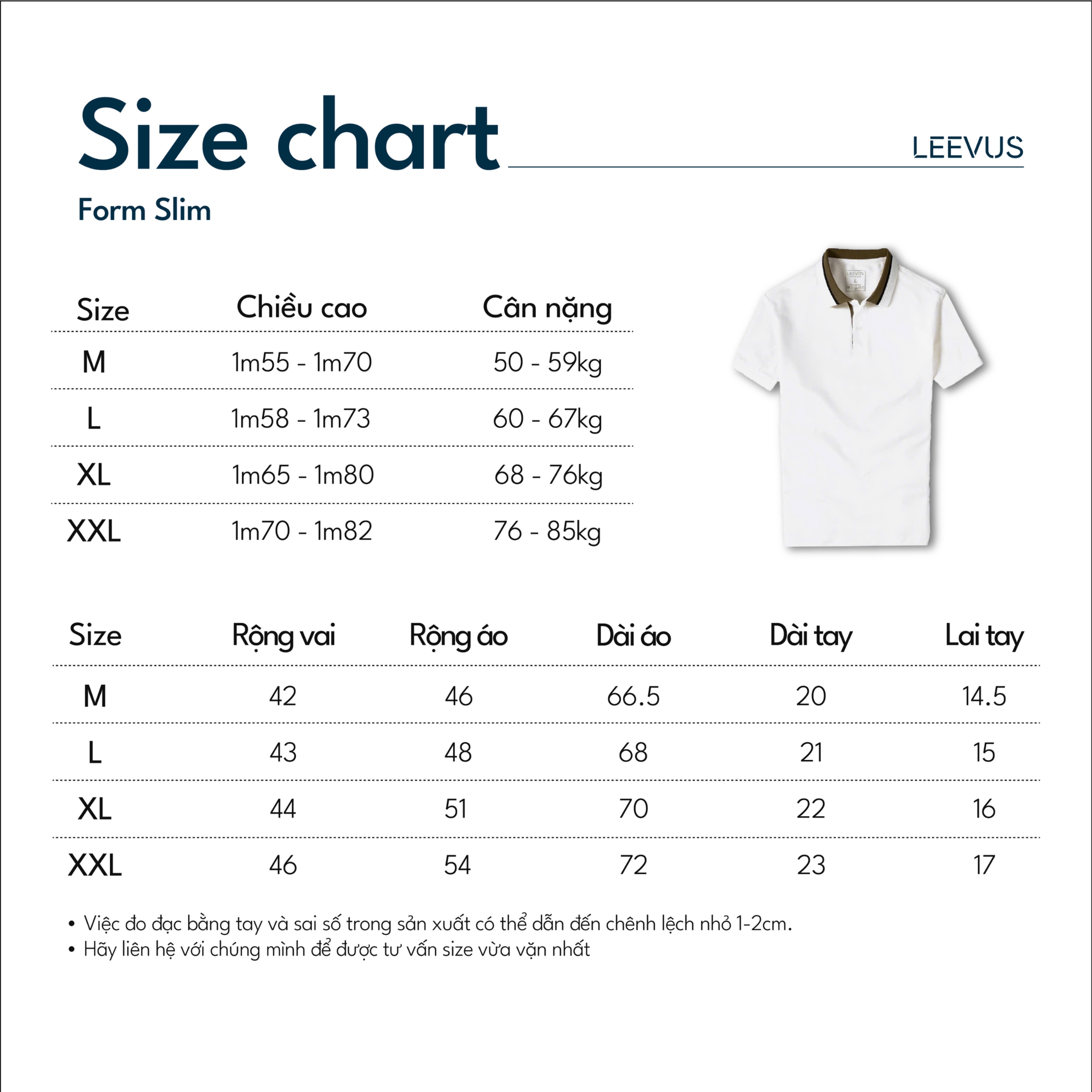 Mô tả Áo Polo nam BLOCK COLLAR-RIB LEEVUS phối bo, vải CVC cá sấu, form regular APL311 - 10