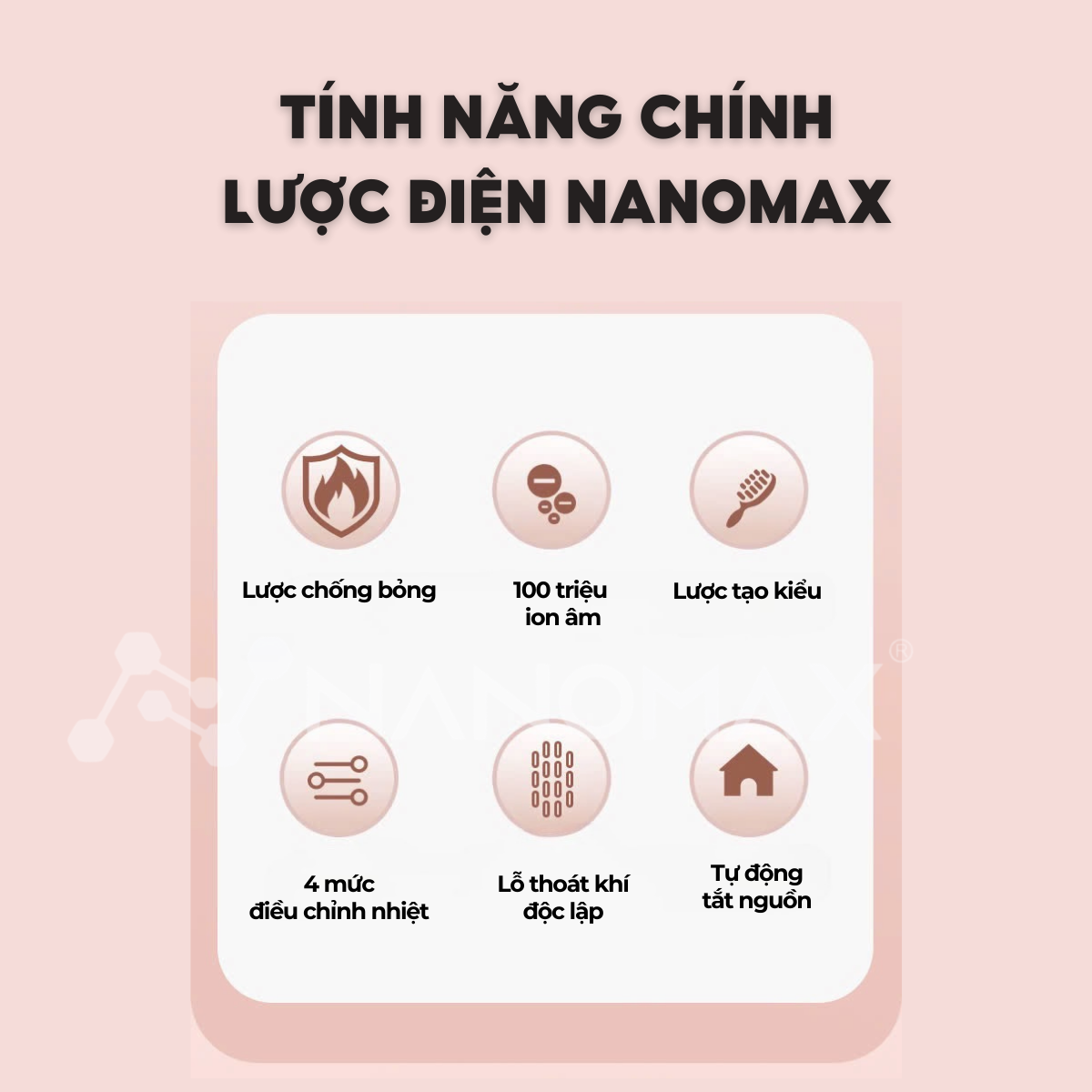 Lược Điện Ion Âm NANOMAX XN Z12