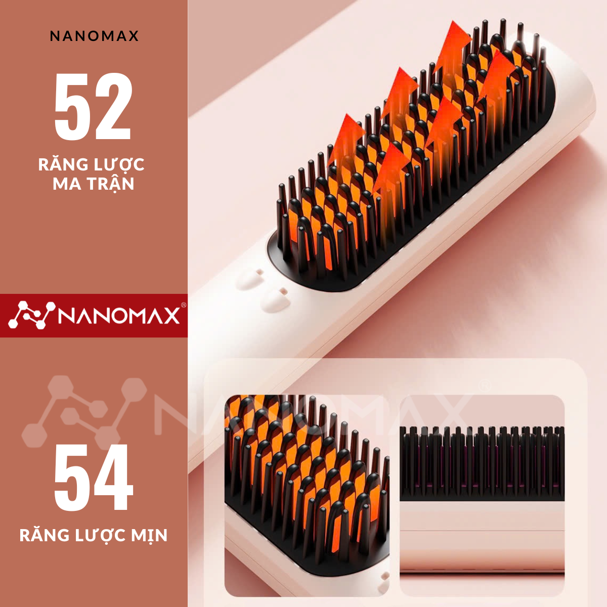 Lược điện Nanomax 4 chế độ nhiệt
