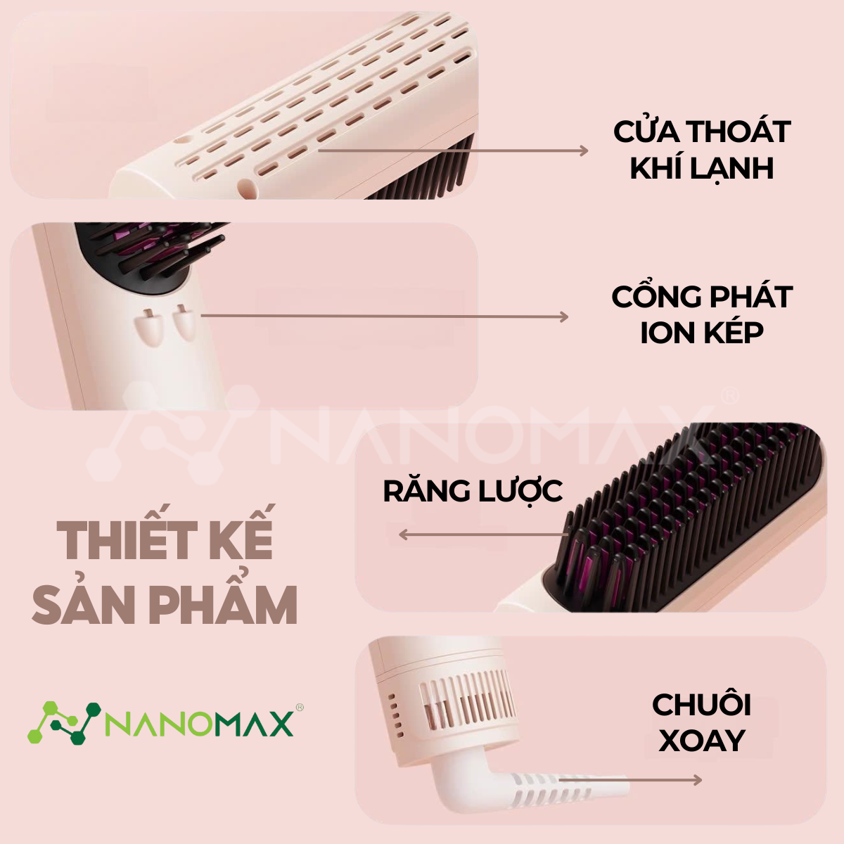 Lược điện Nanomax XN Z12 dây xoay
