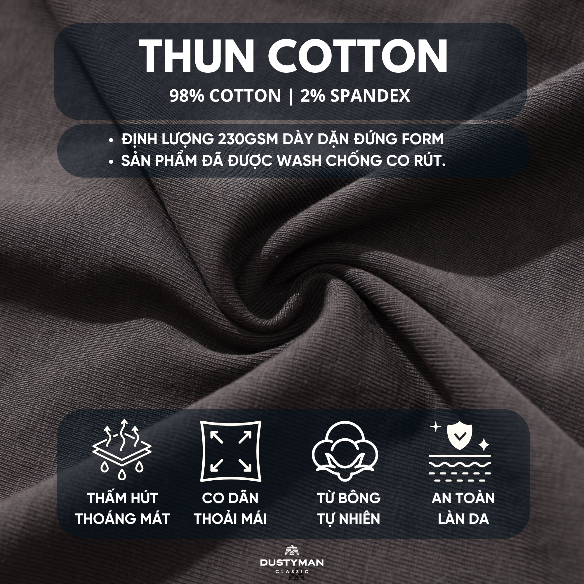 Mô tả Áo Thun Nam Motorcycle Dustyman, Vải 100% Cotton Cao Cấp,Hình In Cổ Điển,Form Regular Fit - 2