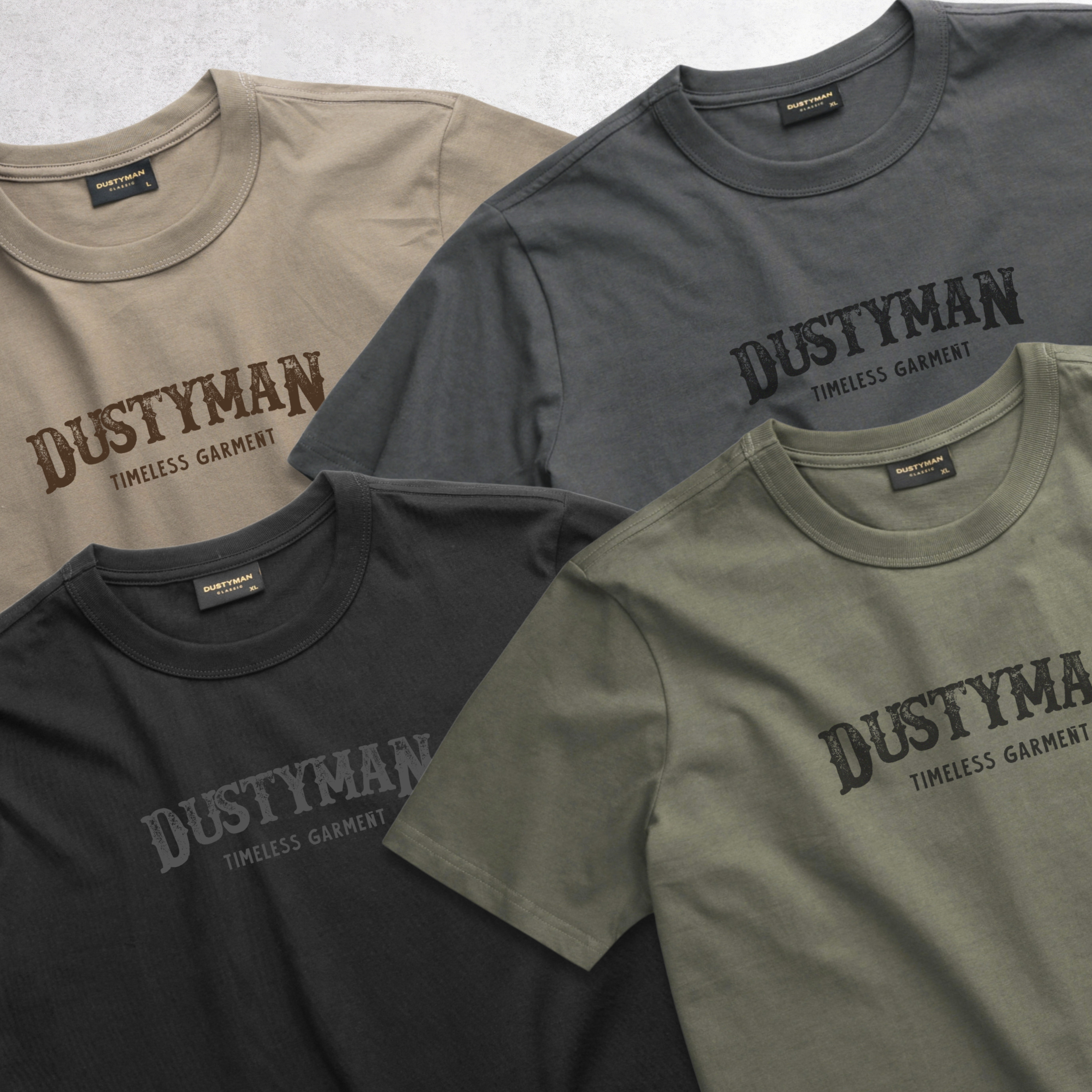 Mô tả Áo Thun Nam Timeless Dustyman, Vải 100% Cotton Cao Cấp,Hình In Cổ Điển,Form Regular Fit - 1