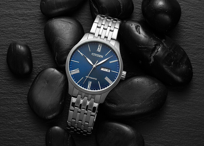 Mô tả Đồng Hồ Nam Citizen Automatic Dây Thép Không Gỉ NH8350-59L - Mặt Xanh (40mm) - 1
