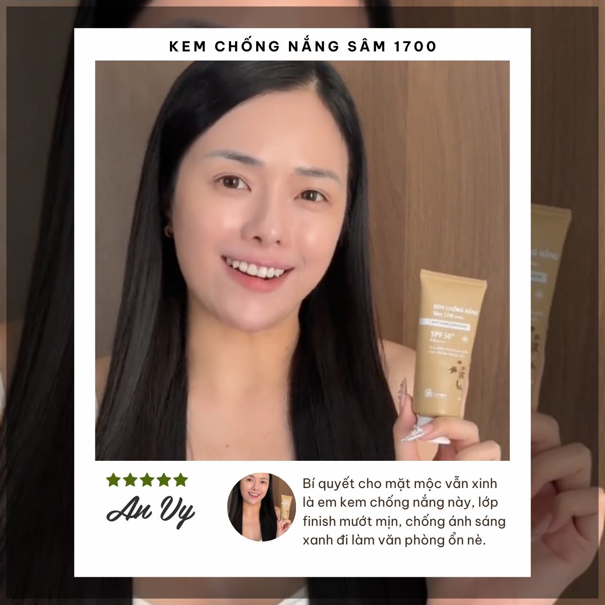 Mô tả Kem Chống Nắng Sâm 1700 SPF50 PA++++ Phổ Rộng Ngừa Lão Hoá Bảo Vệ Dưỡng Ẩm Da Cỏ Mềm 60g - 12