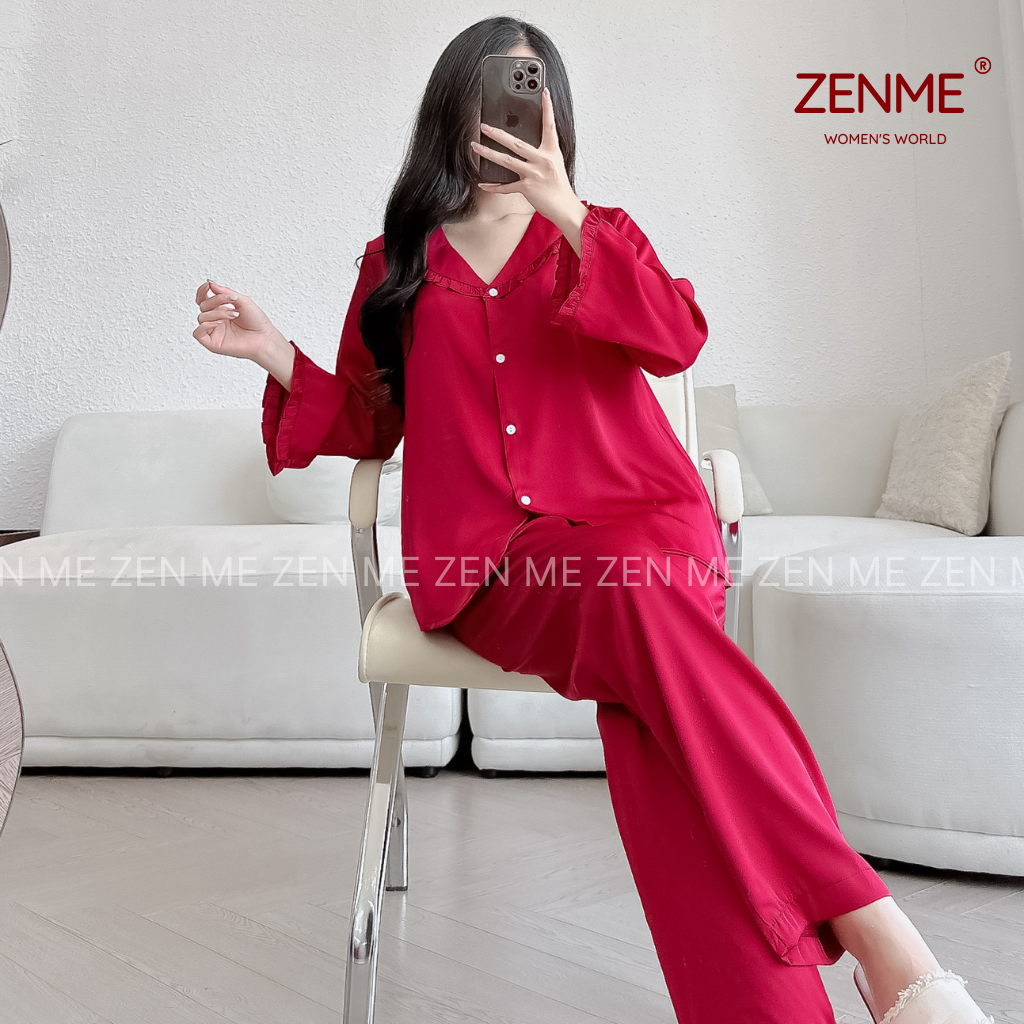 Đồ ngủ lụa Zen Me PJB1024 nhiều màu