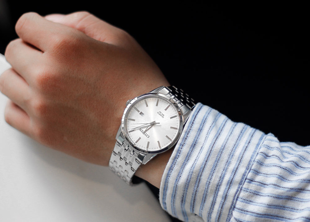 Mô tả Đồng Hồ Nam Citizen Pin-Quartz Dây Thép Không Gỉ BI5000-87A - Mặt Trắng (39mm) - 2