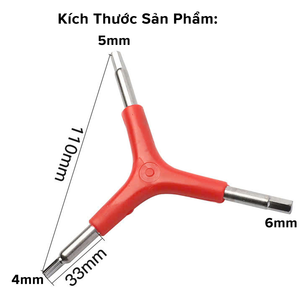 Mô tả Combo Tua Vít Lục Giác 4/5/6mm + Cờ Lê Tuýp Khẩu 8/9/10mm Chữ Y Sửa Chữa Xe Đạp Vặn Ốc Bu Lông Đa Năng Amalife - 2