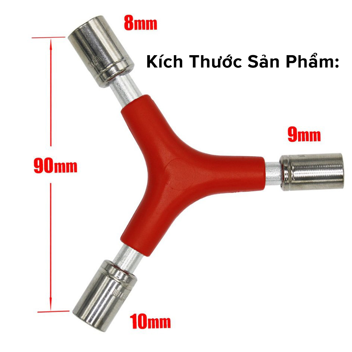Mô tả Combo Tua Vít Lục Giác 4/5/6mm + Cờ Lê Tuýp Khẩu 8/9/10mm Chữ Y Sửa Chữa Xe Đạp Vặn Ốc Bu Lông Đa Năng Amalife - 3