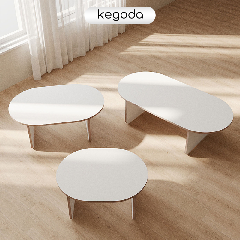 Mô tả Bàn Ngồi Bệt Làm Việc Đọc Sách, Bàn Sofa Phòng Khách Hình Bầu Dục Dài 70cm Đến 120cm KEGODA KGD87 - 7