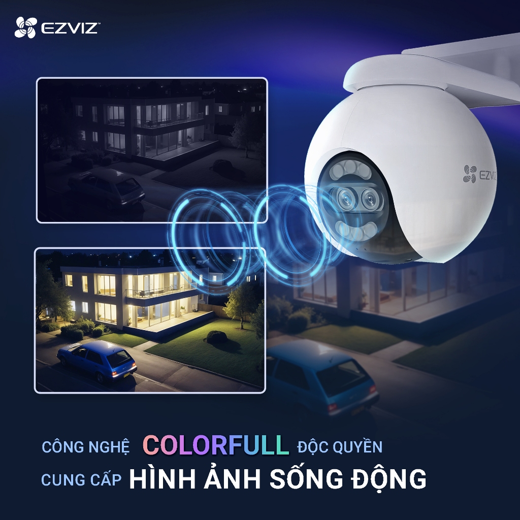 Mô tả Camera WIFI EZVIZ H80X DUAL 4K Ống Kính kép, Báo động còi hú & đèn chớp - 1