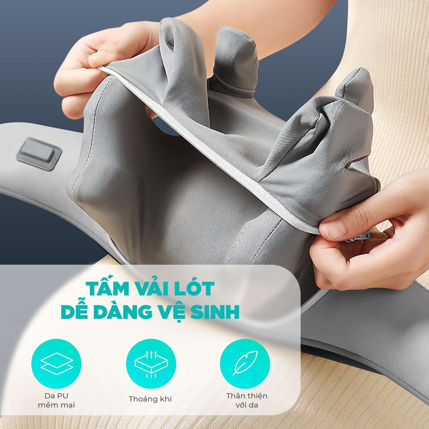 Mô tả Máy Massage Cổ Vai Gáy KINGTECH S6, Masage Shiatsu 3d, Nhiệt Hồng Ngoại, Tích Điện, Matxa Nhiều Vị Trí - Chính Hãng - 7