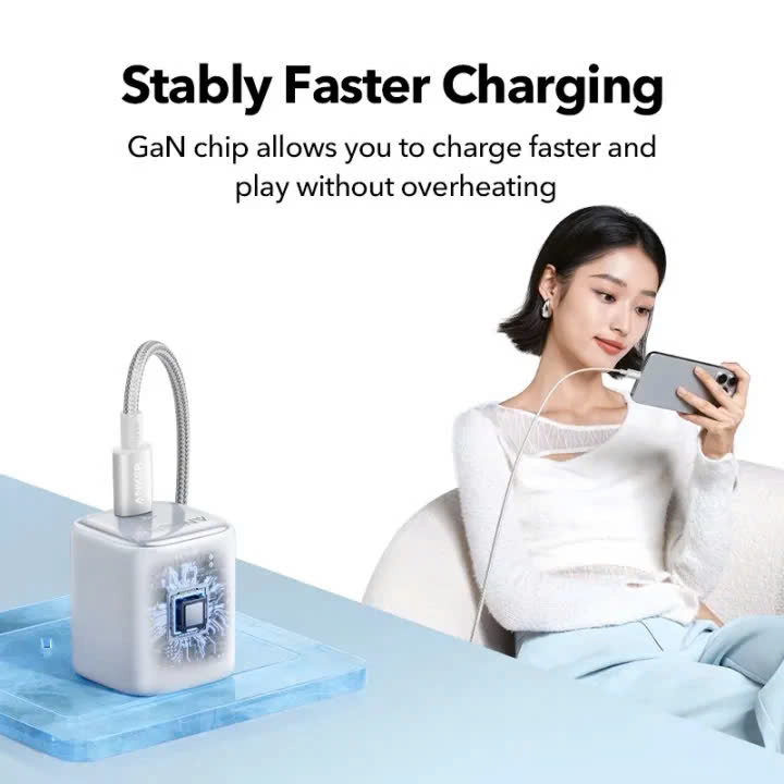 Mô tả Củ sạc nhanh Anker Zolo GaN 30W 1 cổng USB-C Power IQ 3.0 - A2698 Hỗ trợ sạc nhanh từ iphone 8 trở lên - 2