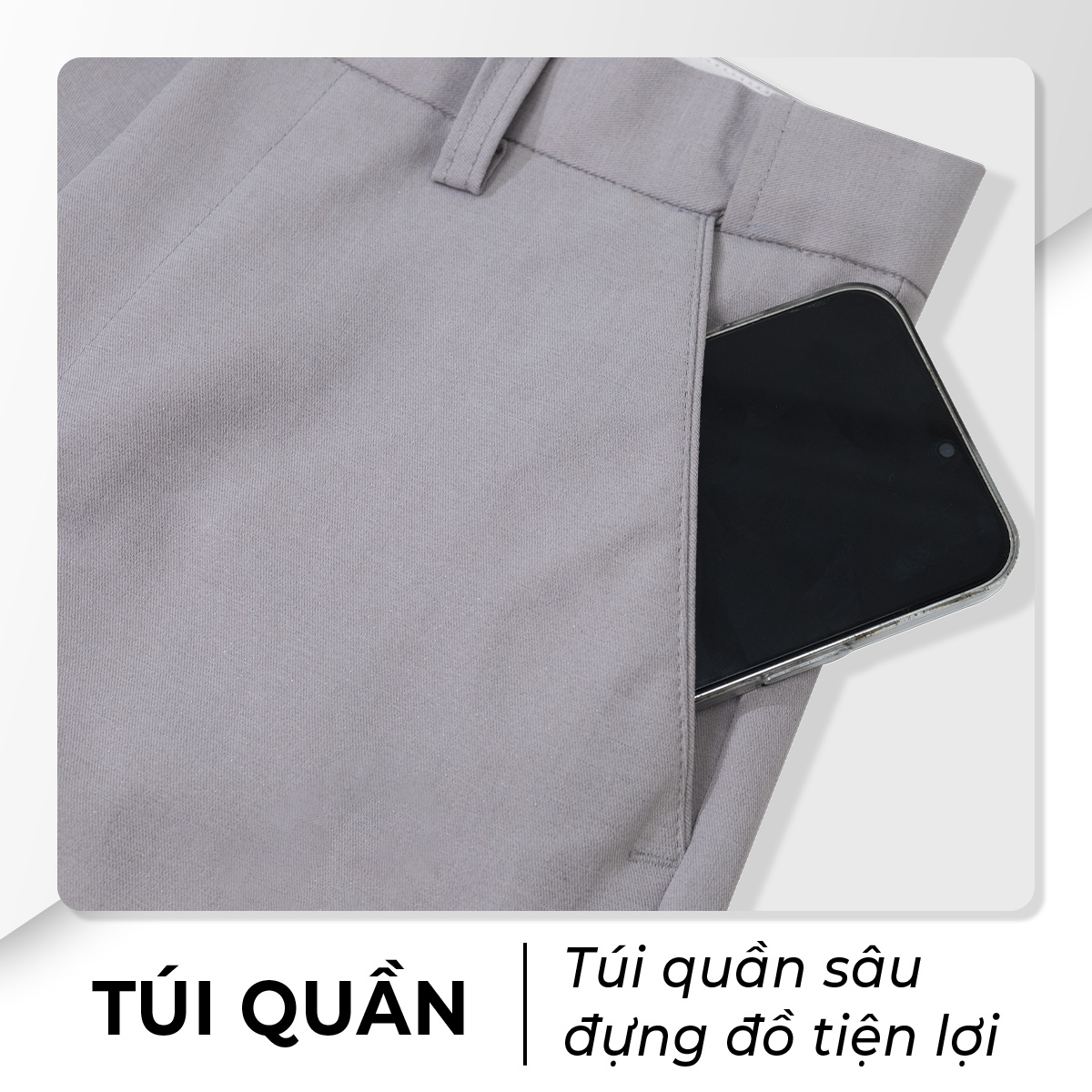 Mô tả Quần dài tây nam SIXMEN co giãn 2 chiều, lưng đai chun ẩn, xuất xịn, chuẩn form - 7