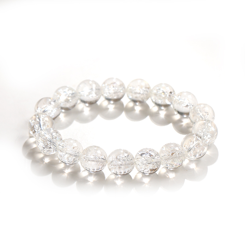 Vòng Tay Thạch Anh Trắng Thất Sắc 12mm