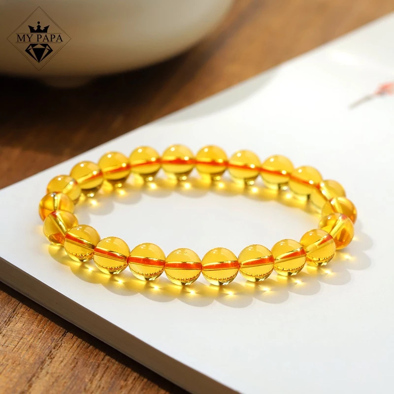 Mô tả Vòng Tay Citrine T.A Vàng Brazil MYPAPA - Thu Hút Tài Lộc - 1