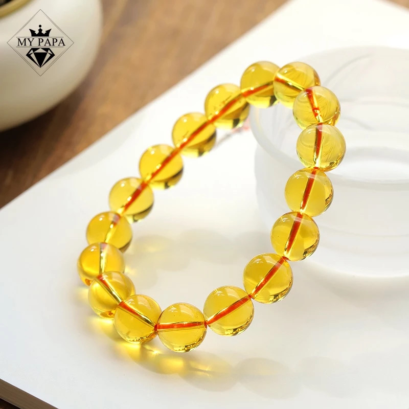 Mô tả Vòng Tay Citrine T.A Vàng Brazil MYPAPA - Thu Hút Tài Lộc - 4