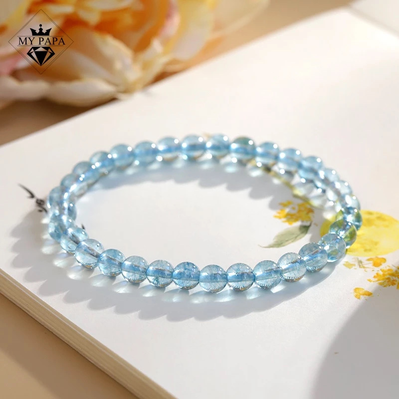 Vòng Tay Thạch Anh Trắng Blue Sky MYPAPA 1