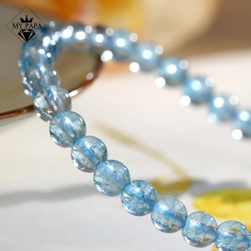 Vòng Tay Thạch Anh Trắng Blue Sky MYPAPA 4