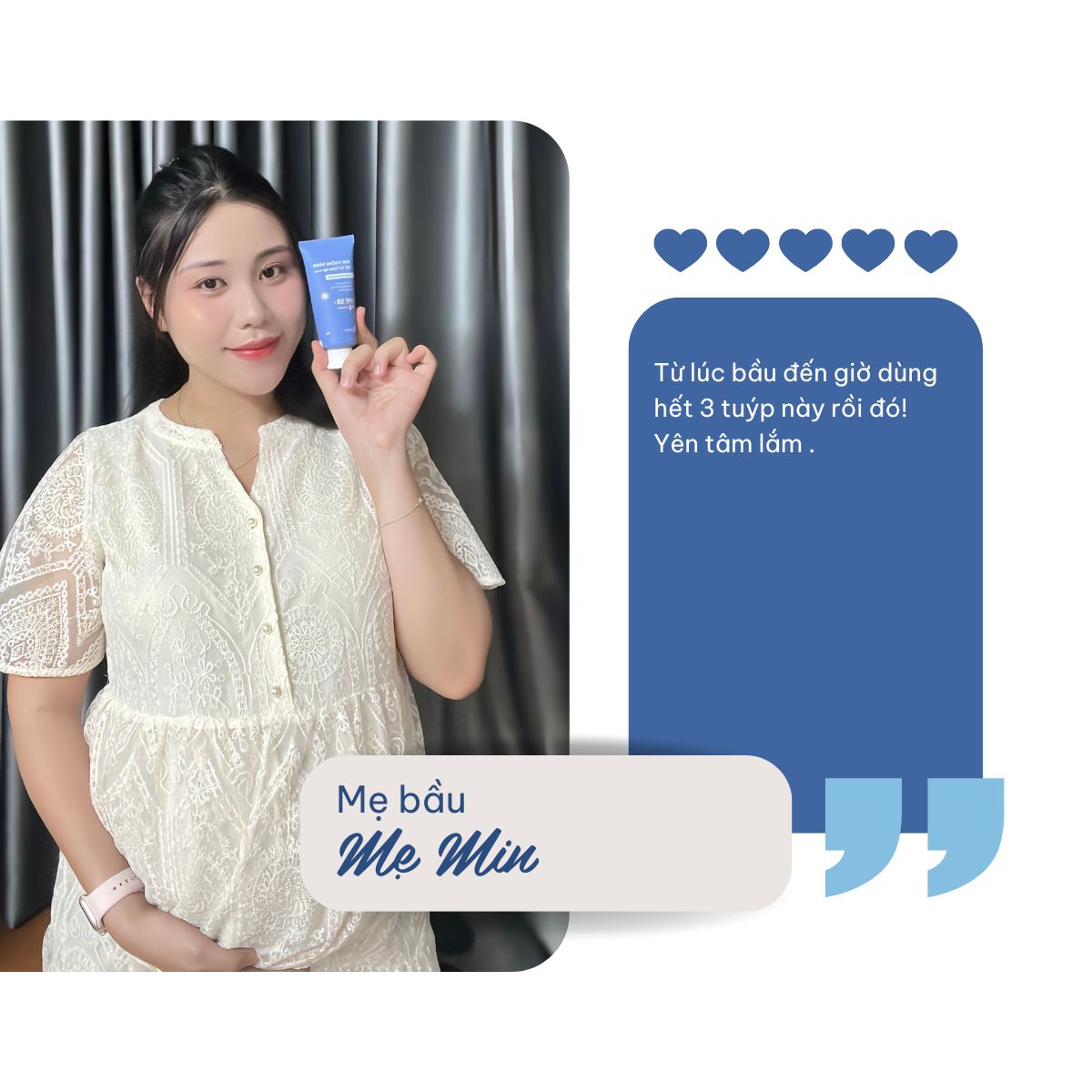 Mô tả Kem Chống Nắng Vật Lý Tone Up SPF50+ PA++++ Tone Up An Toàn Cho Da Nhạy Cảm Bà Bầu Trẻ Em Cỏ Mềm 60g - 11