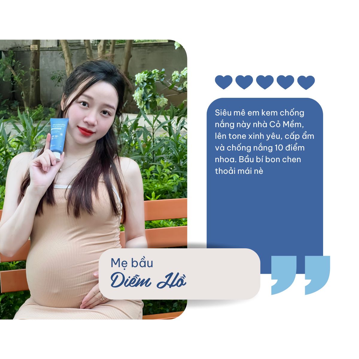 Mô tả Kem Chống Nắng Vật Lý Tone Up SPF50+ PA++++ Tone Up An Toàn Cho Da Nhạy Cảm Bà Bầu Trẻ Em Cỏ Mềm 60g - 8
