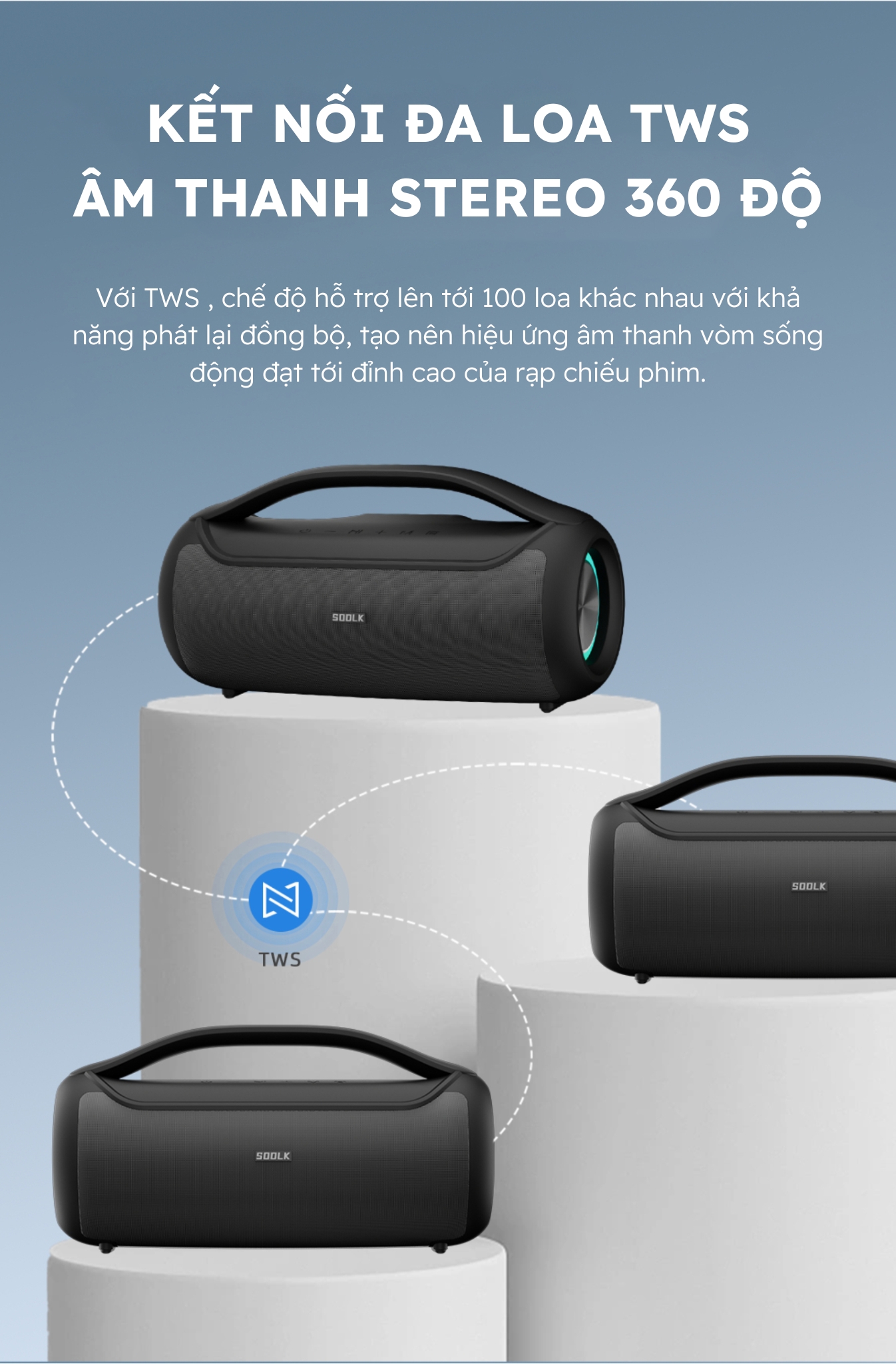 Loa Bluetooth SODLK T300 - Hình ảnh 5