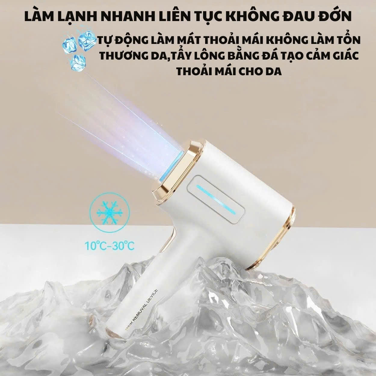 Mô tả Máy triệt lông ENZO cao cấp, công nghệ IPL giảm thâm trẻ hóa da, triệt lạnh ICE, Bảo Hành 10 Năm - 8