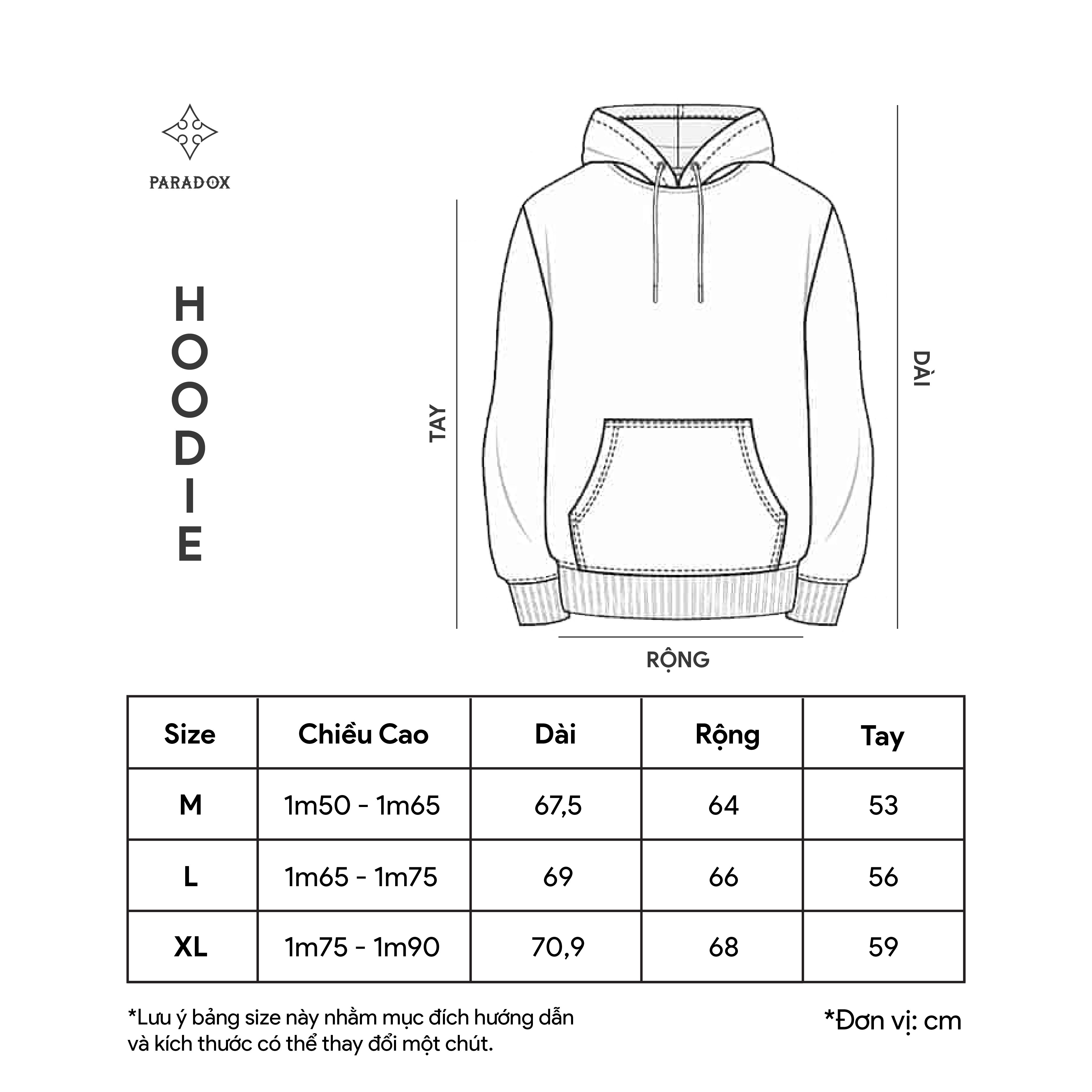 Áo Hoodie PARADOX CARAMEL HOODIE Chất Nỉ Unisex - Kem | Shopee Việt Nam