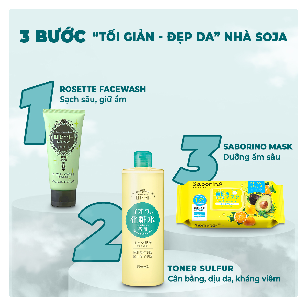 Mô tả Nước Cân Bằng Rosette Dưỡng Ẩm Và Làm Dịu Da Sulfur Skin Lotion 500ml - 8