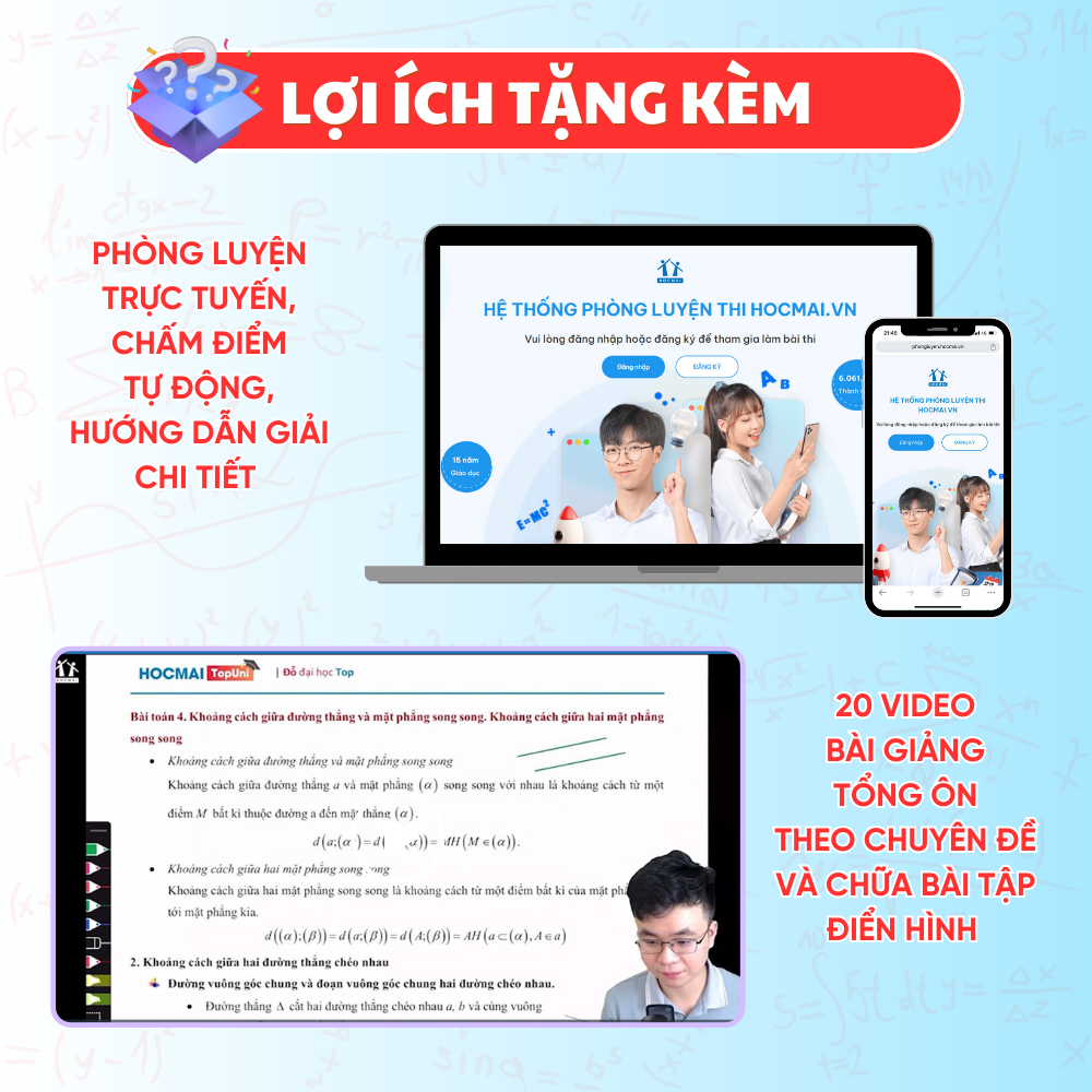 Mô tả Sách Bứt phá 9+ điểm thi vào 10 môn Toán - Tổng ôn và luyện đề - HOCMAI - 6