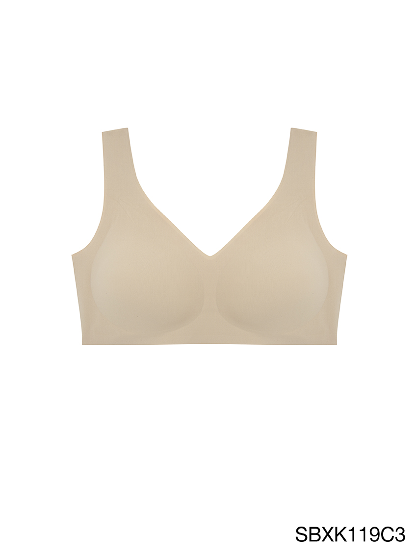 Mô tả Áo Lót Không Viền May Không Gọng Mút Mỏng Vừa Có Thể Tháo Rời Bra Seamless Fit Soft Collection By Sabina SBXK119 - 1