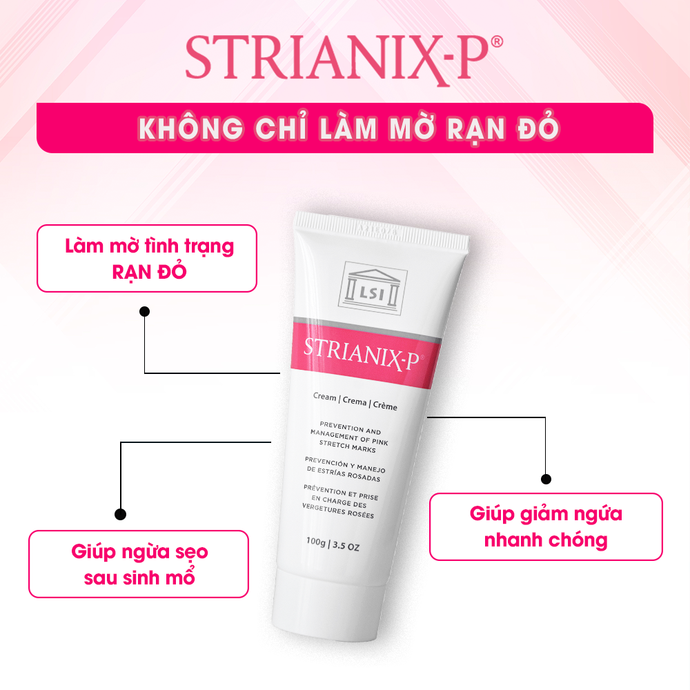 (CÓ QUÀ) Kem Rạn Đỏ STRIANIX-P 50g Chính Hãng Làm Mờ Rạn Đỏ, Giảm Ngứa ...