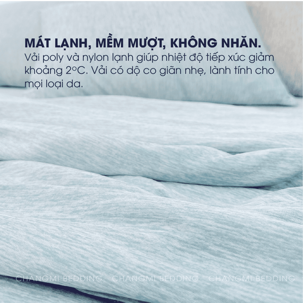 Mô tả Vỏ gối lạnh Changmi Bedding siêu mát, mềm mượt và không nhăn. Chất liệu cao cấp xuất Mỹ, Nhật. - 1