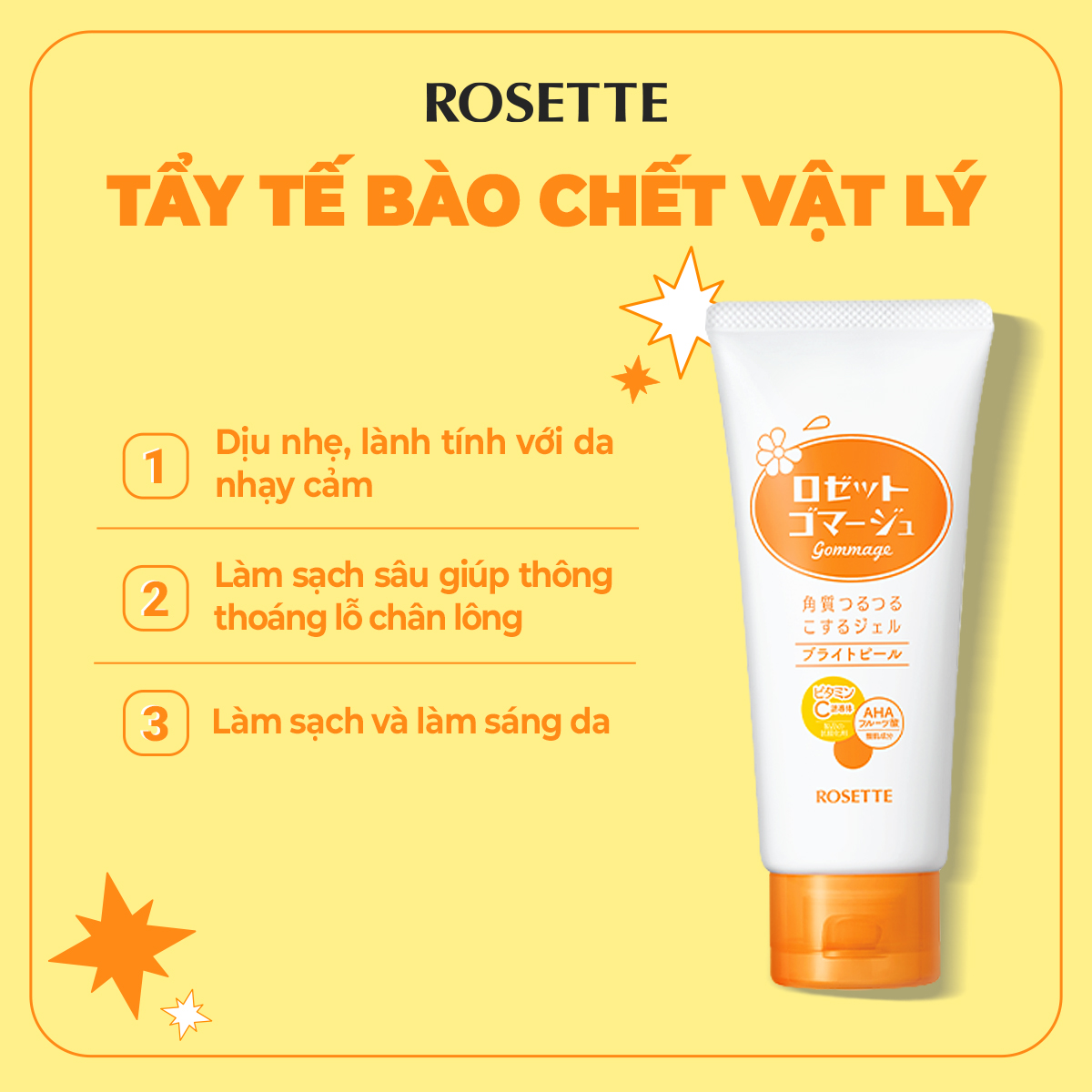 Cách dùng Rosette Gommage Bright Peel
