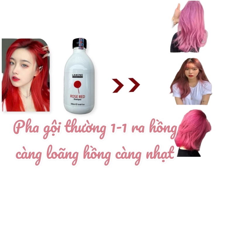 Mô tả Dầu Gội Đỏ Rose Red Labene Dành Cho Tóc Nhuộm Đỏ Và Hồng, Bổ Sung Tăng Độ Sáng Tươi Mới Màu Nhuộm | LABENE OFFICIAL - 1
