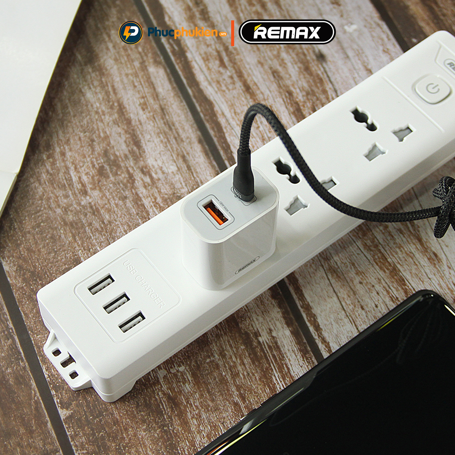 Mô tả Remax U68 - Bộ sạc 2 cổng 20w sạc nhanh PD 20w và QC3.0 18w sạc 30 phút đầy 50% pin - Phúc Phụ Kiện - 4