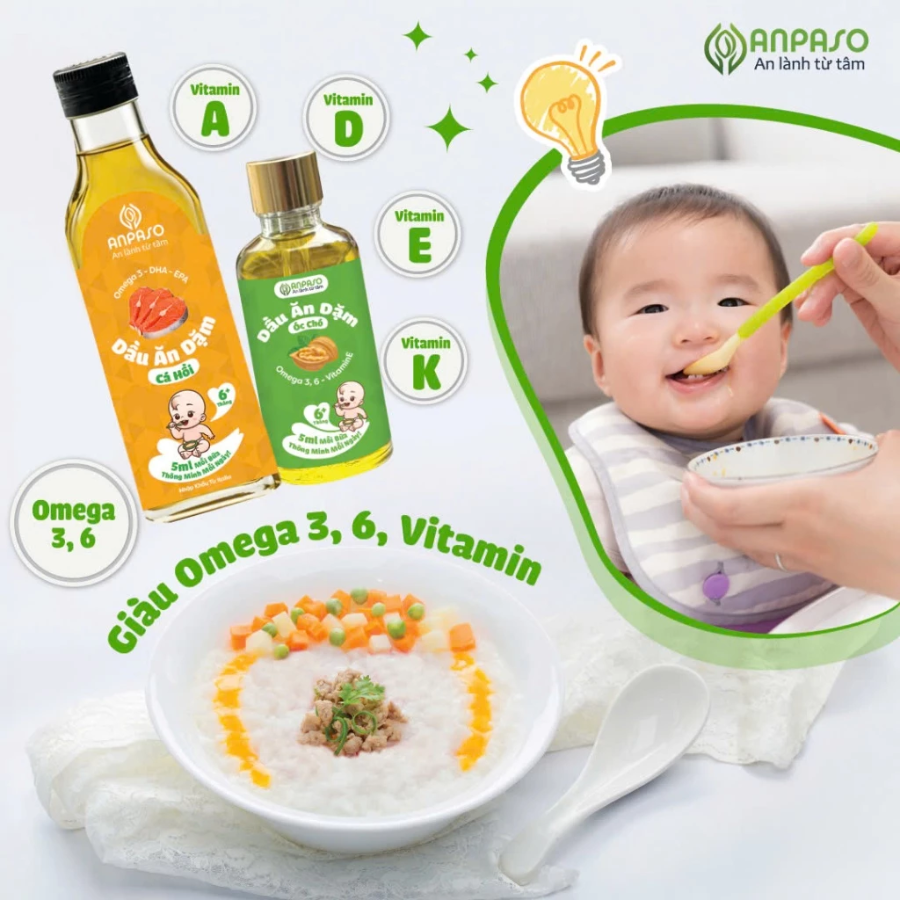 Mô tả Combo Bột Công Thức Mabu và Dầu Cá Hồi Anpaso – Bổ Sung DHA Tự Nhiên Cho Trí Não cho bé ăn dặm từ 6 tháng tuổi - 2