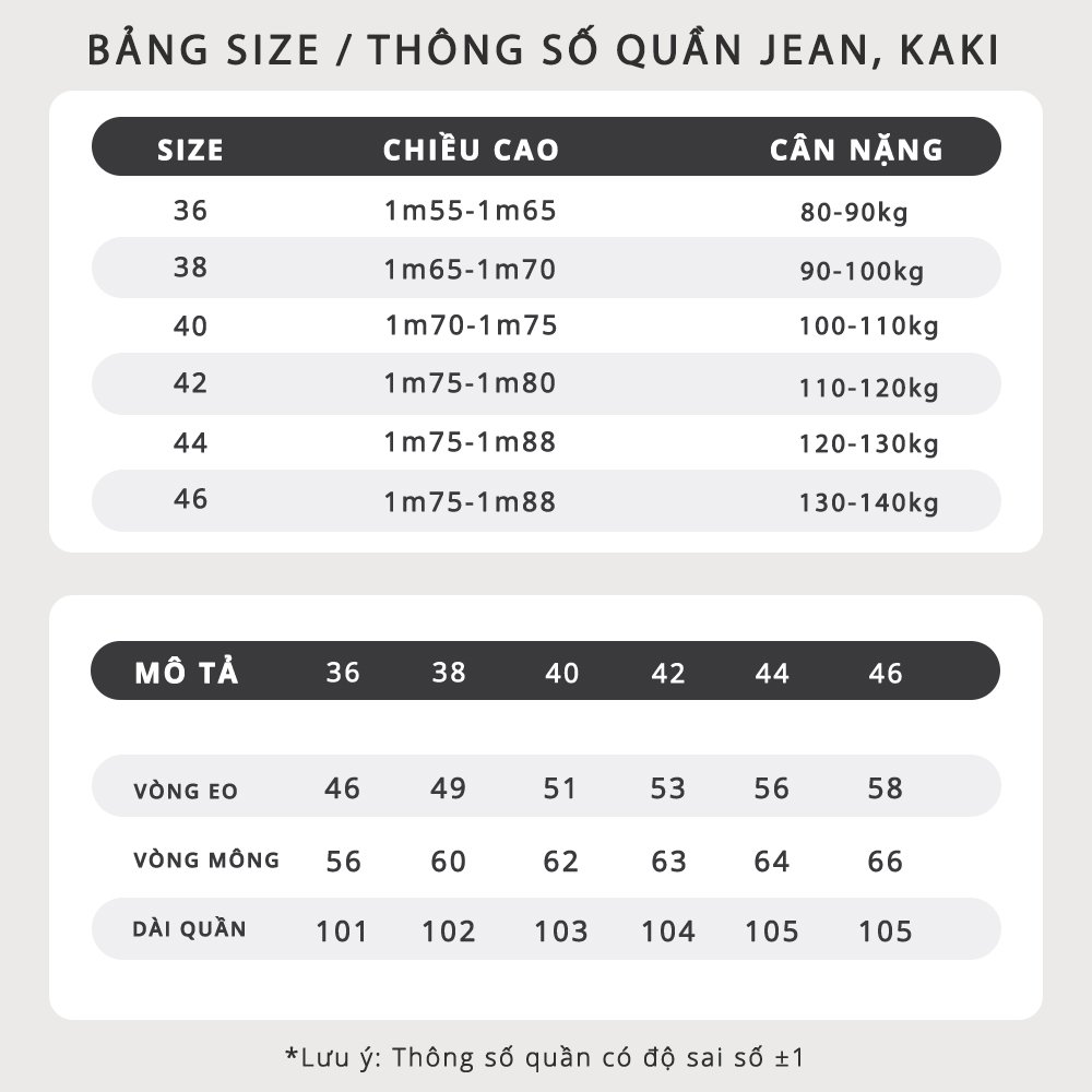 Mô tả Quần Kaki Bigsize Nam 80-140kg AKYOO Chất Liệu Cotton Co Giãn - KAKI DEN 01 - 1